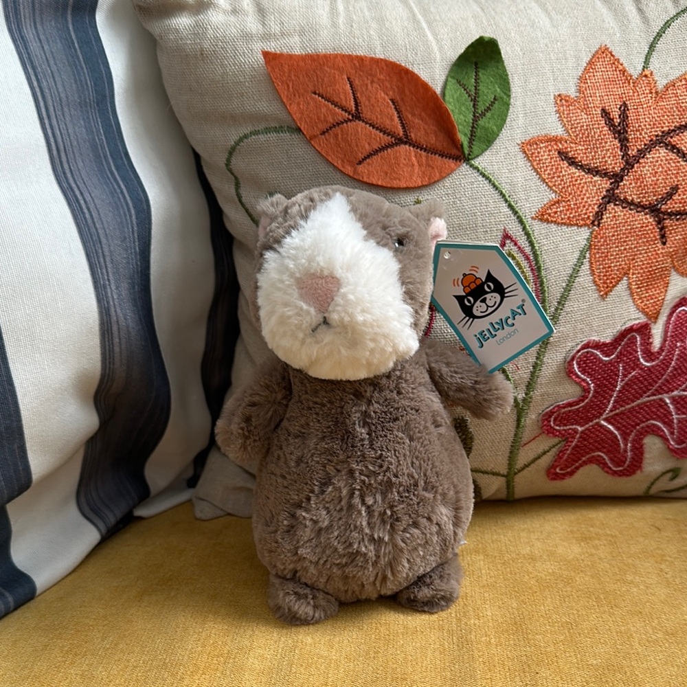 Retired NWT Jellycat: Happy Nutmeg Hamster